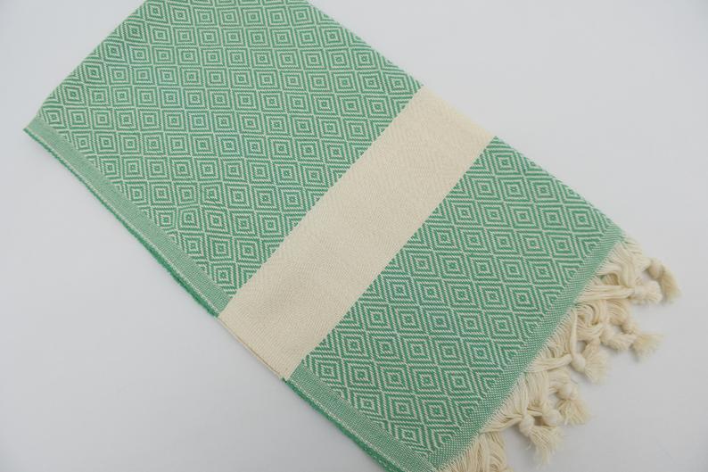 VENICE GREEN TURKISH TOWEL