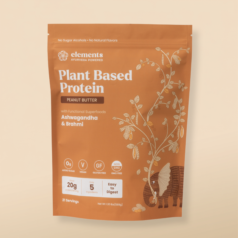 Elements Truffles Plant Based Protein Powder: Peanut Butter (21 Servings) Protein