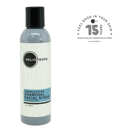 Heliotrope San Francisco Lemon & Thyme Charcoal Face Scrub Facial Cleanser