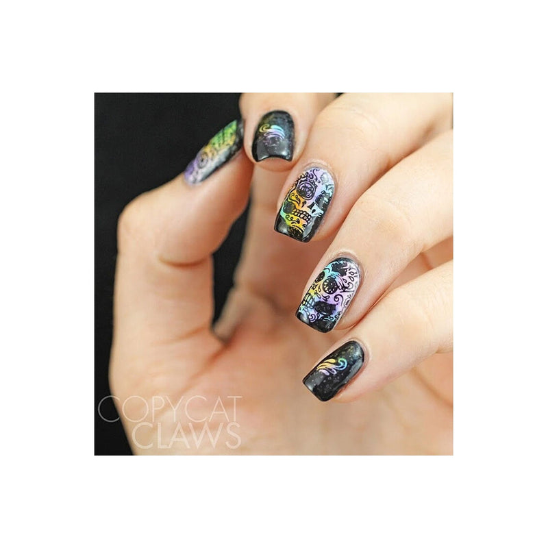 UberChic Beauty Sugar Skulls-01 Stamping Plate