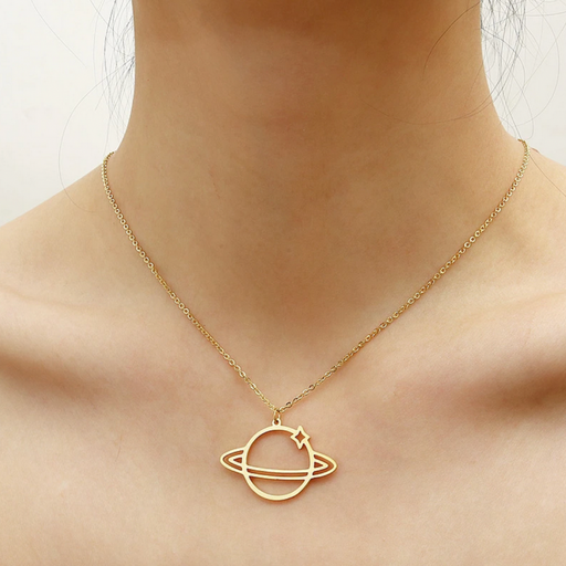 Medusa's Makeup Return to Saturn Necklace - Gold