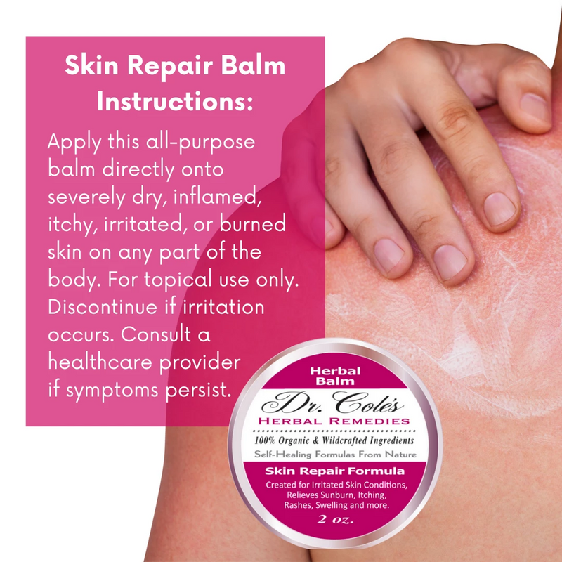 COLEHERBALS 16 - Dr. Cole's Organic Skin Repair Herbal Balm Herbal