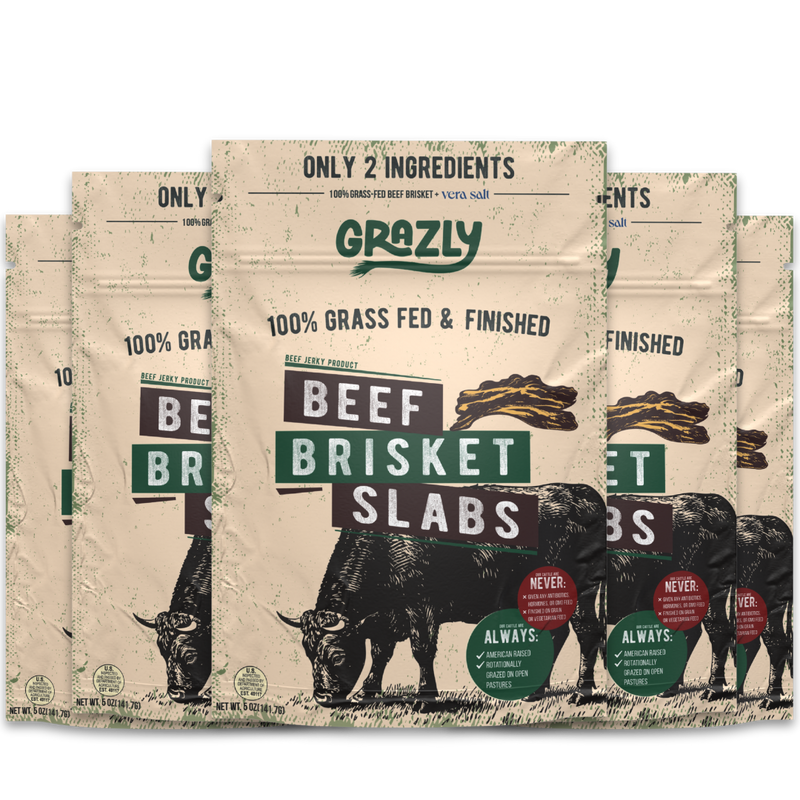 Grazly Beef Brisket Slabs - 100% Grass-Fed & Finished