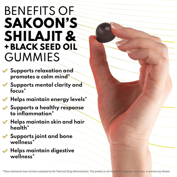 Pure Shilajit & Black Seed Oil Gummies