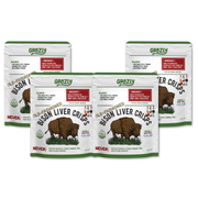 Grazly Bison Liver Crisps - 100% Grass-Fed/Finished Bison Crisp