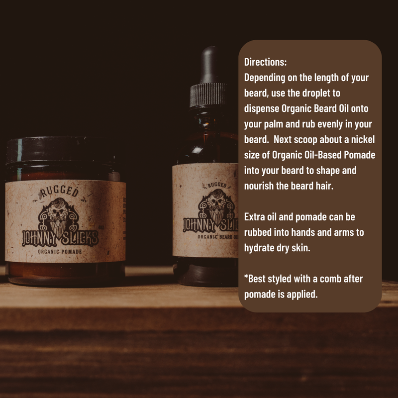 Johnny Slicks Beard Style Kit Pomade