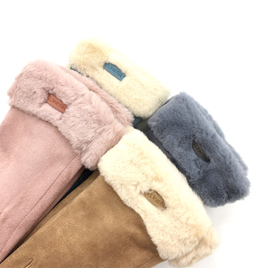 Chic Vibe Suede Smart Touch Gloves by VistaShops