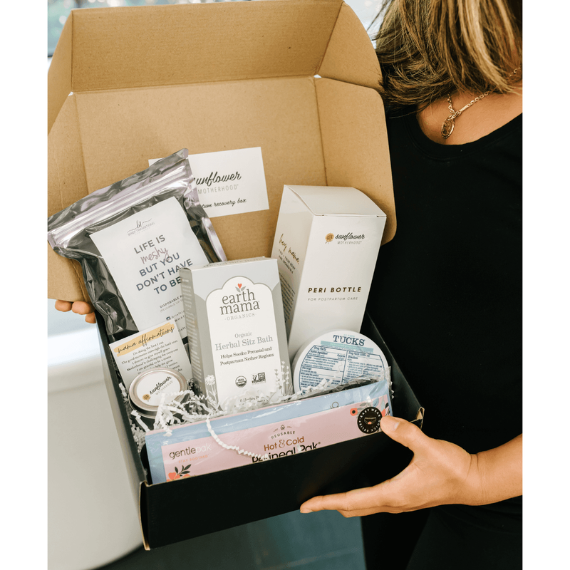 Sunflower Motherhood Postpartum Recovery Box Baby Gift Set