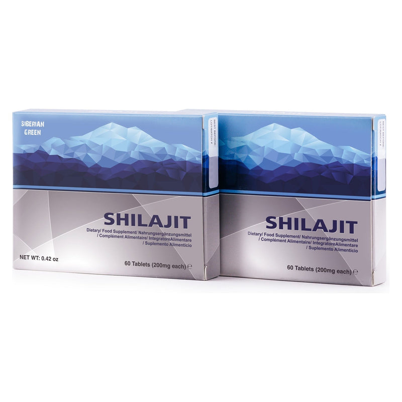 SiberianGreen.com Blue Mountain Mumiyo Shilajit Tablets – 120 Count (2 x 60 Pack) Herbs