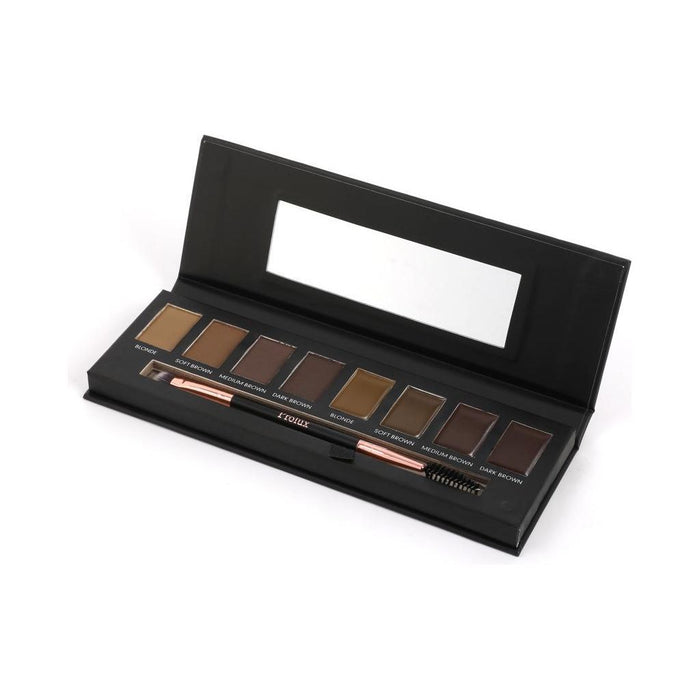 Prolux Cosmetics - 8 Shade Brow Palette With Brush Included | Eyebrow Makeup Kits