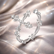 Bids.com S925 Sterling Silver 0.4cm Width Pavé Setting CZ Ring Rings