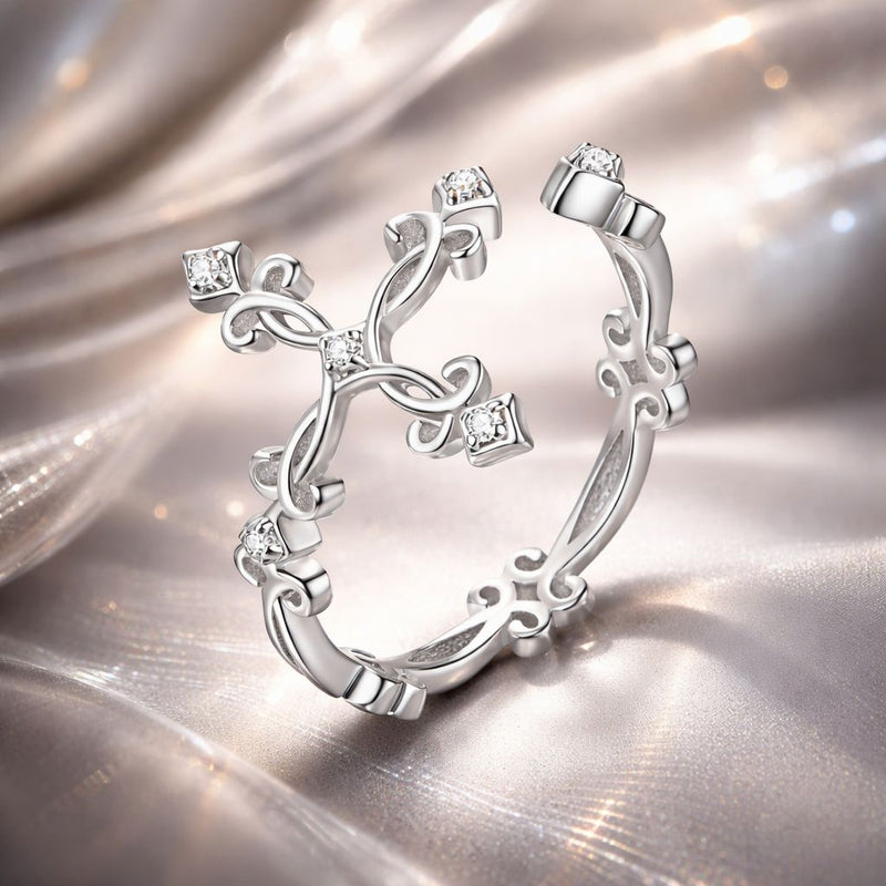 Bids.com S925 Sterling Silver 0.4cm Width Pavé Setting CZ Ring Rings