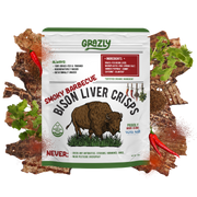 Grazly Bison Liver Crisps - 100% Grass-Fed/Finished Bison Crisp