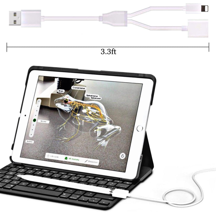 Top-Up 2-in-1 Cable for Apple Pencil Charging Adapter