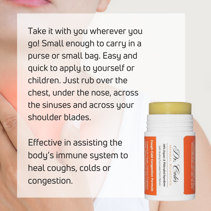 COLEHERBALS 27 - Dr. Cole's Cough Cold Congestion Stick Herbal