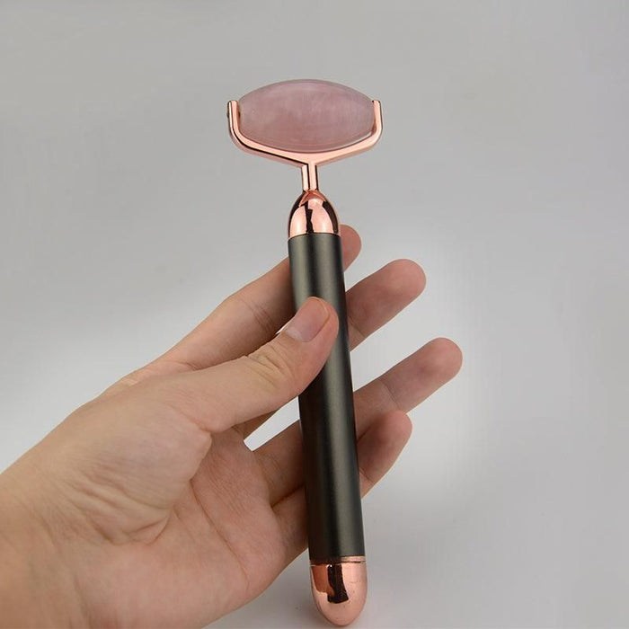 ZAQ Skin & Body - ZAQ Skin & Body -  Roll-On Rose Quartz W-Sonic Vibrating Face Roller