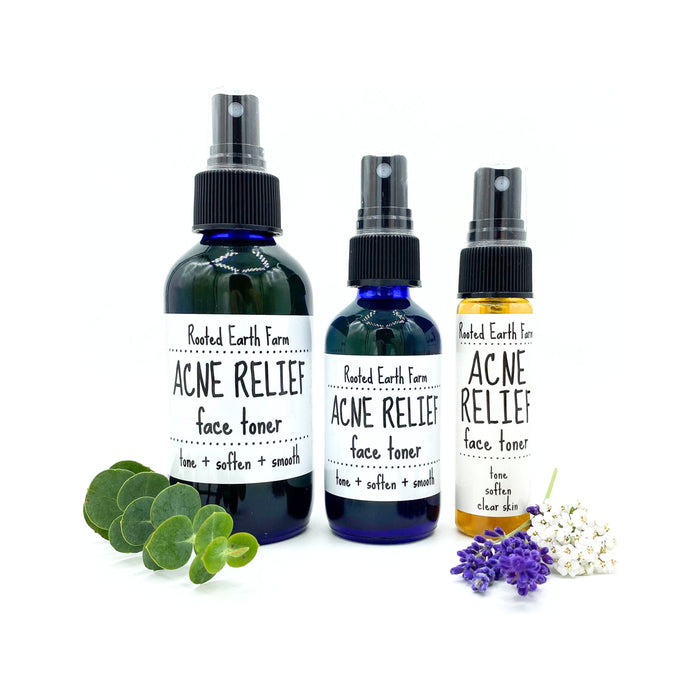 Rooted Earth Farm + Apothecary - Acne Relief Face Toner 2oz - 4oz