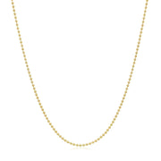Bids.com 14k Yellow Gold Bead Chain 1.0mm Necklaces