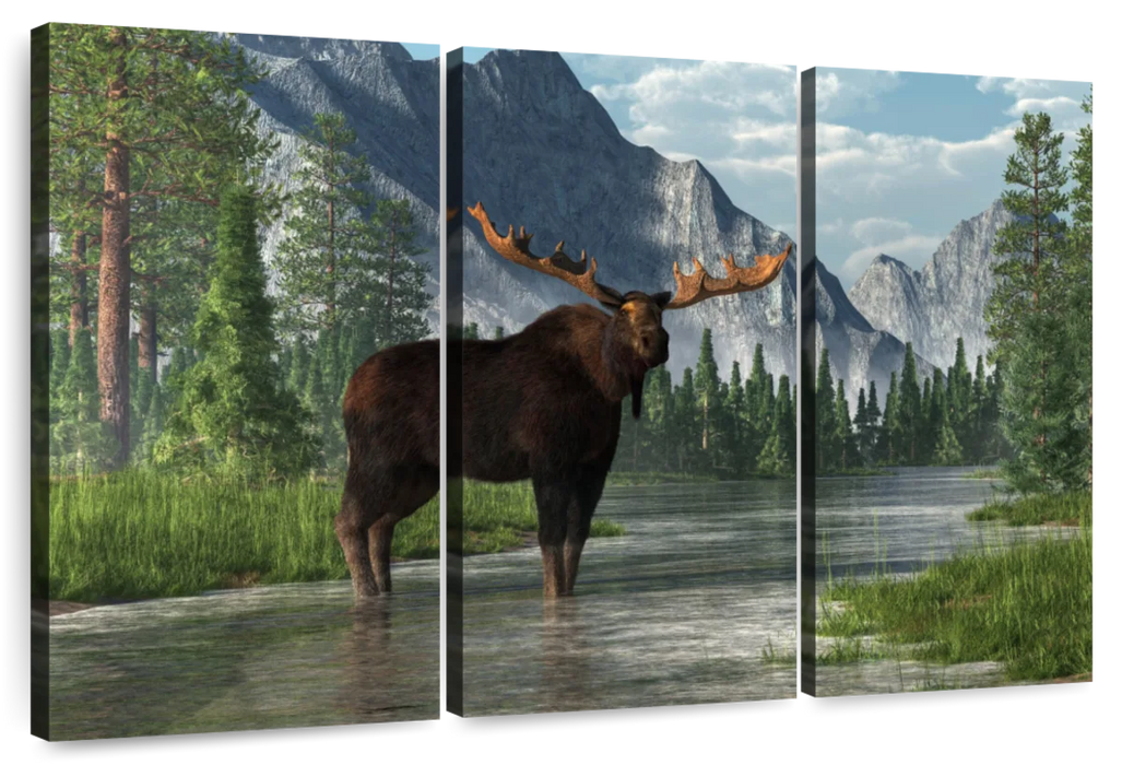 Bull Moose Habitat Wall Art