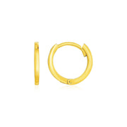 Bids.com 14k Yellow Gold Petite Polished Round Hoop Earrings Earrings