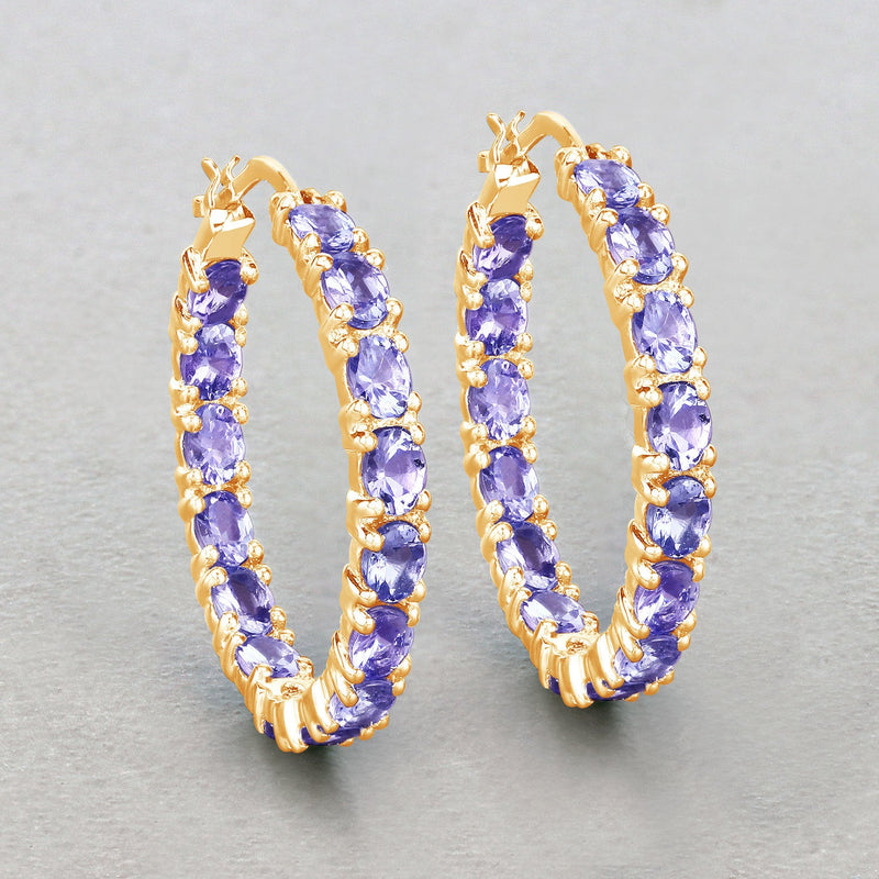 Bids.com 5.10 Carat Genuine Tanzanite .925 Sterling Silver Earrings Earrings