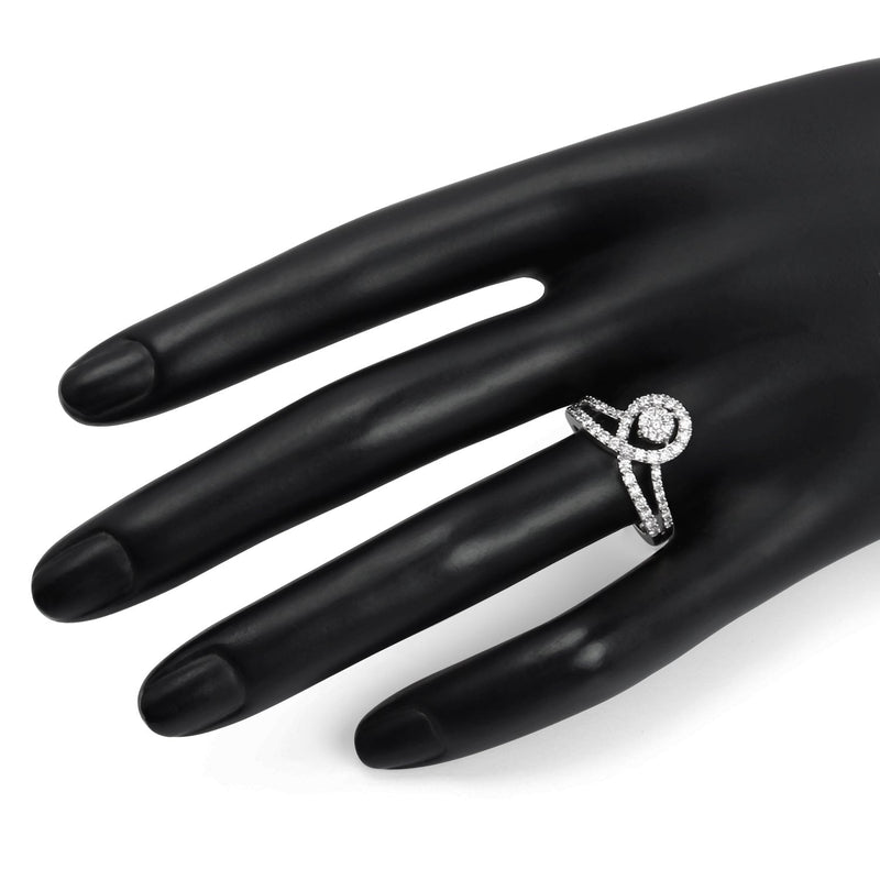 Bids.com 0.54 Carat Genuine White Diamond 14K White Gold Ring (G-H Color, SI1-SI2 Clarity) Rings