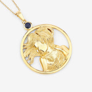 Bids.com 0.27 Carat Genuine Blue Sapphire .925 Sterling Silver Pendant Pendants