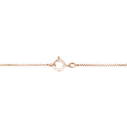 Bids.com 10K Rose and White Gold Plated .925 Sterling Silver 1/4 Cttw Miracle-Set Champagne Diamond Triple Circle 18" Necklace (I2-I3 Clarity) Necklaces