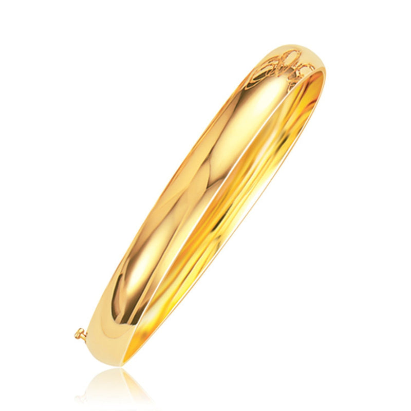Bids.com Classic Bangle in 14k Yellow Gold (8.0mm) Bracelets