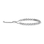 Bids.com 14K White Gold 6.00 Cttw Diamond 4â€-10â€ Adjustable Bolo Tennis Bracelet (I-J Color, I1-I2 Clarity) Bracelets
