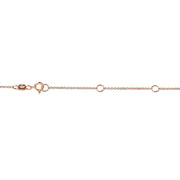 Bids.com 10K Rose Gold 1/5 Carat Round Brilliant-Cut Diamond Modern Bezel-Set Solitaire 16"-18" Pendant Necklace (H-I Color, SI2-I1 Clarity) Necklaces