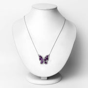 Bids.com 4.32 Carat Genuine Amethyst .925 Sterling Silver Necklace Necklaces