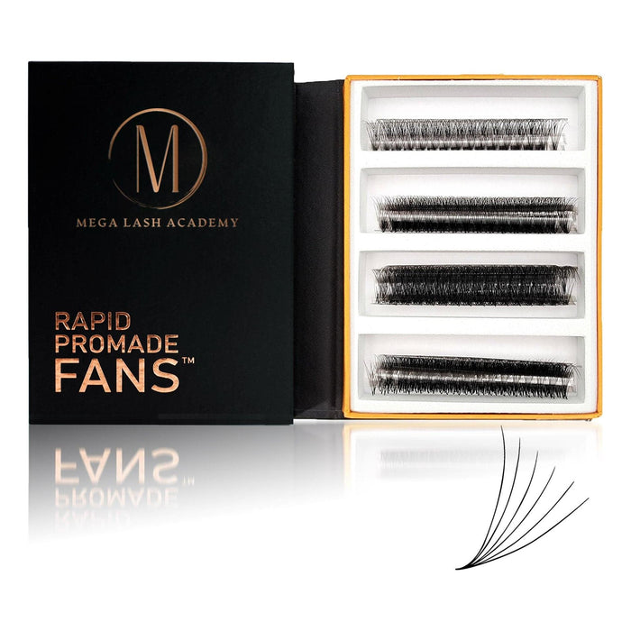 Mega Lash Academy -  6D Mix Rapid Promade Fans® - 1000 Fans 0.5oz.