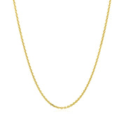 Bids.com 14k Yellow Gold Diamond Cut Cable Link Chain 1.4mm Necklaces
