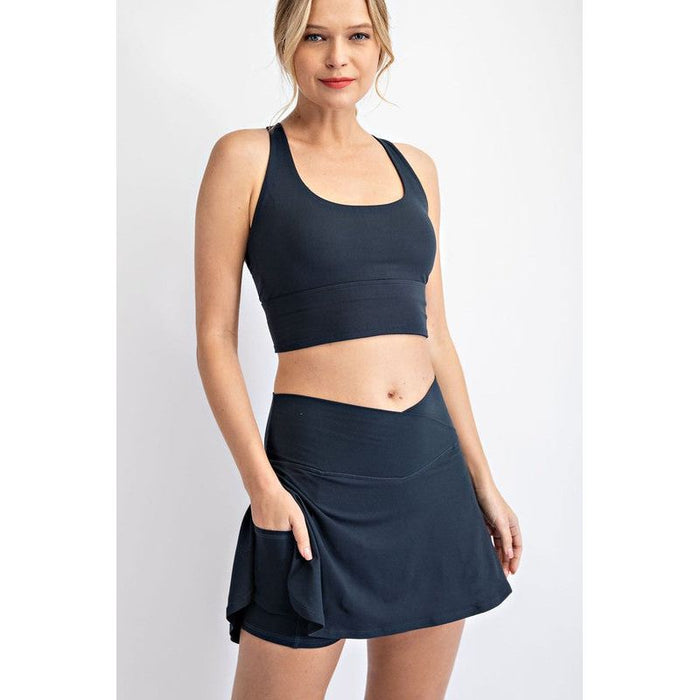 Butter V Shaped High-Waist Skort