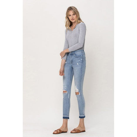 Mid Rise Crop Skinny