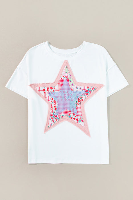 Star Patchwork Loose Top