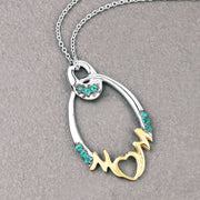 Bids.com 0.15 Carat Genuine Emerald .925 Sterling Silver Pendant Pendants