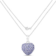Bids.com 7.00 Carat Genuine Tanzanite .925 Sterling Silver Pendant Pendants