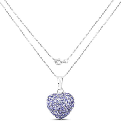 Bids.com 7.00 Carat Genuine Tanzanite .925 Sterling Silver Pendant Pendants
