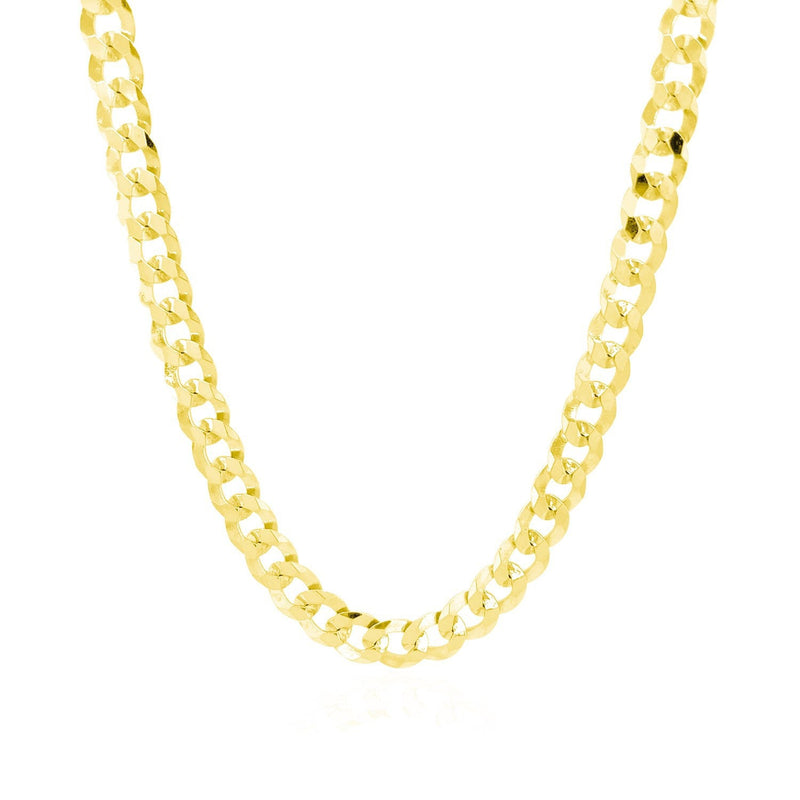 Bids.com 5.7mm 14k Yellow Gold Solid Curb Chain Necklaces