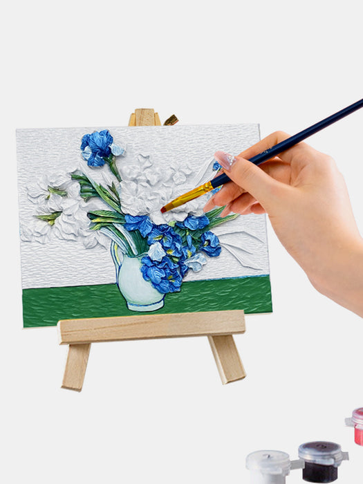 Van Gogh's Irises DIY 3D Oil Painting Kit