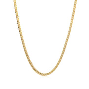 Bids.com 3.2mm 14k Yellow Gold Classic Solid Miami Cuban Chain Necklaces