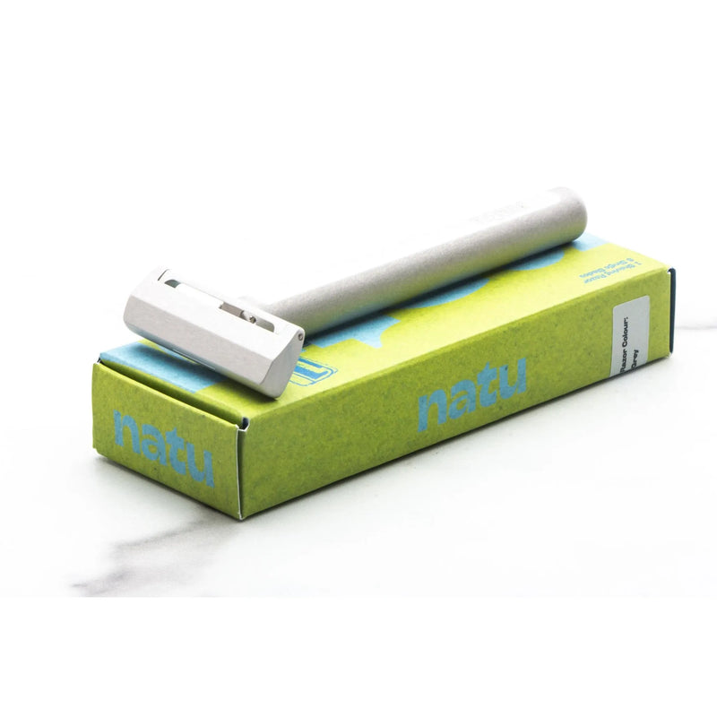 NATU | Grey Pivoting Head Single Edge Safety Razor