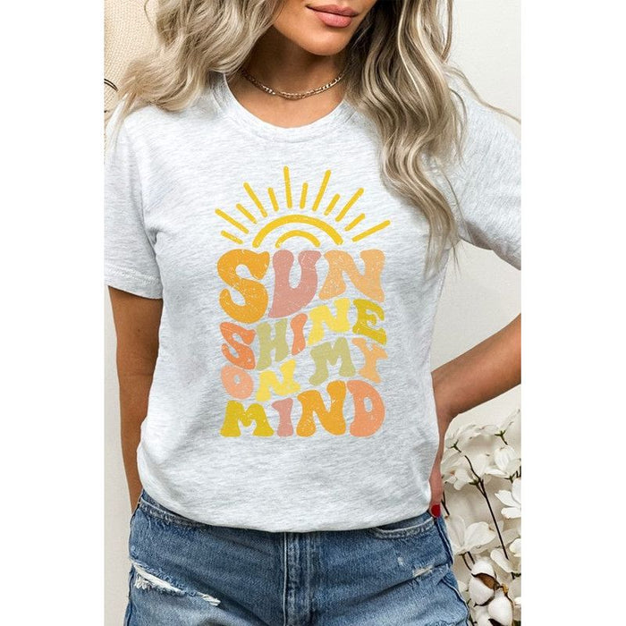 Sun Shine On My Mind Sunshine Summer Graphic Tee