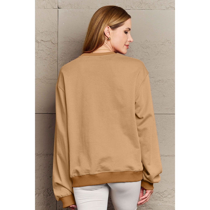 Simply Love LOVE Round Neck Sweatshirt