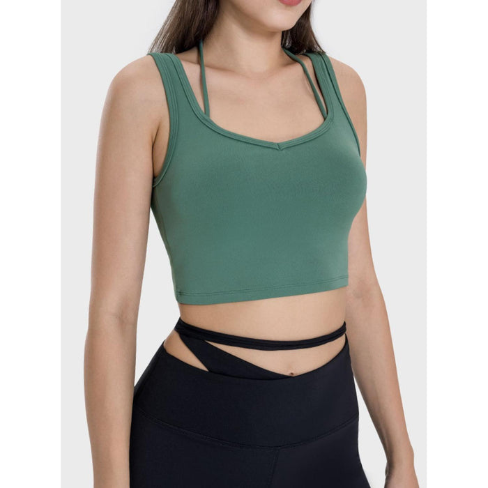 Crisscross Square Neck Active Tank