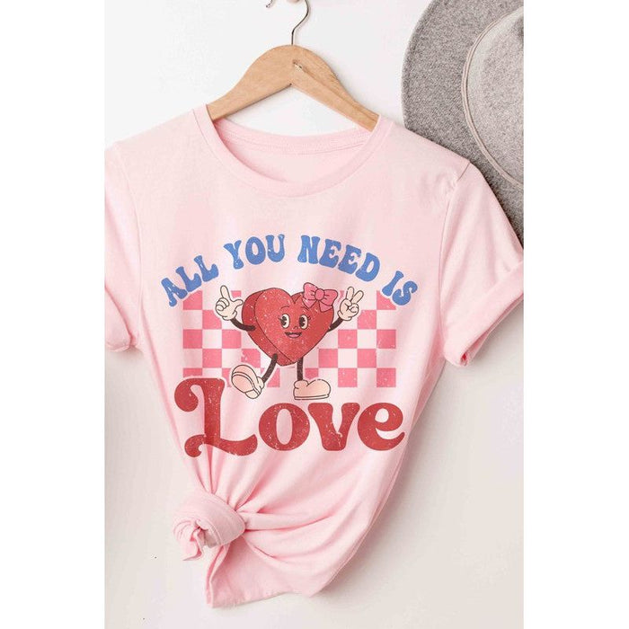 Plus Size - All You Need Is Love Graphic Tee