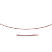 Bids.com 14k Rose Gold Necklace in a Round Omega Chain Style Necklaces
