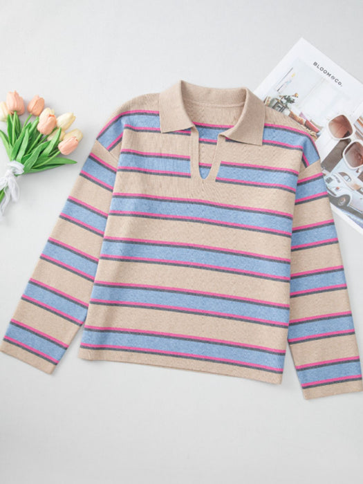 Long Sleeve Stripe Sweater